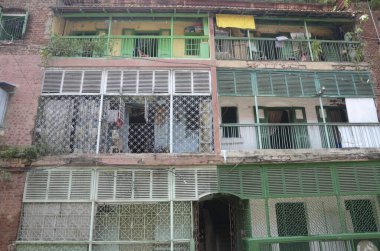 Eski ev, Kolkata, Batı Bengal, Hindistan, Asya 