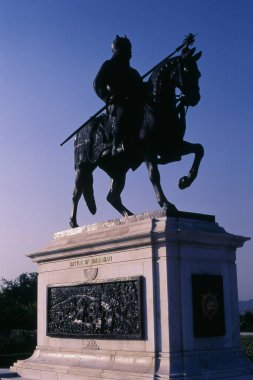 Maharana Pratap Singh heykeli, Udaipur, Rajasthan, Hindistan 