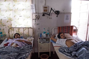 Bombay Mumbai, Maharashtra, Hindistan 'da Deccan mücahitlerinin düzenlediği terörist saldırı kurbanları 3 Aralık 2008   