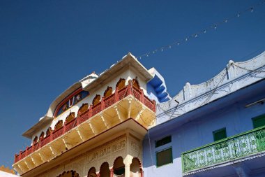 Eski Hoyse binası, Pushkar, Rajasthan, Hindistan 