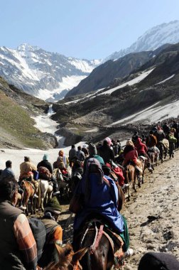 Pilgrim, amarnath yatra, jammu Kashmir, Hindistan, Asya 