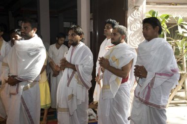 Gurukul students of maluk peeth, mathura, uttar pradesh, india, asia  clipart
