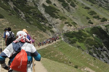 Pilgrim, amarnath yatra, jammu Kashmir, Hindistan, Asya