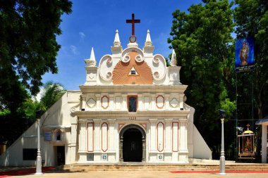 Luz church Our lady of light, Madras Chennai, Tamil Nadu, India. clipart