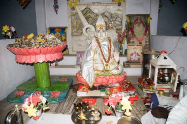 bebek kabir das heykeli kabir matematikte, varanasi, uttar pradesh, Asya, Hindistan