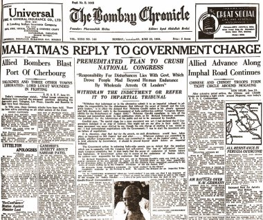 Mahatma Gandhi, Hindistan, Asya, 22 Haziran 1944 
