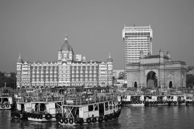 Hindistan ve Tacmahal Oteli 'nin kapısı Mumbai Maharashtra Hindistan Asya Jan 2012 
