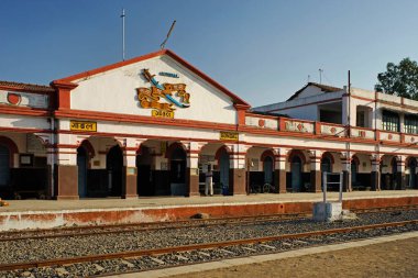 Gondal tren istasyonu, Rajkot bölgesi, Saurashtra, Gujarat, Hindistan  