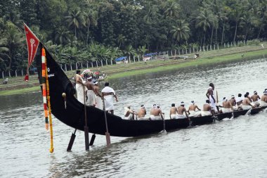 Tekne yarışı, Aranmula, Kerala, Hindistan 