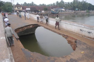 Hasar, Doğal Afet Tsunami Deniz Zemininde Deprem, Nagapattinum, Velankanni, Tamil Nadu, Hint Okyanusu, Hindistan - 27 Aralık 2004  