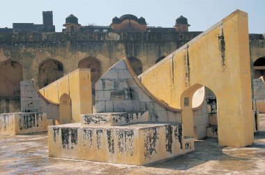 Jantar Mantar astronomik gözlemevi; Jaipur; Rajasthan; Hindistan;