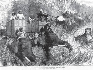 Tur Krallığı Galler Prensi Kaplan Sör Jung Bahadoor ile Çekim Kritik Anı 