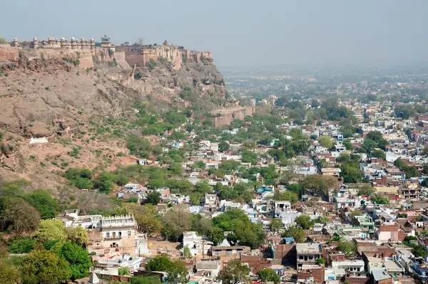 stock image View of gwalior city and fort, Madhya Pradesh, India 