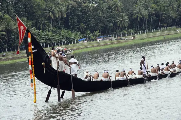 stock image Boat race, Aranmula, Kerala, India 