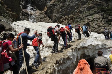 Pilgrim, amarnath yatra, jammu Kashmir, Hindistan, Asya 
