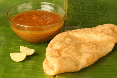 Puri bhaji, abur cubur, Hindistan  