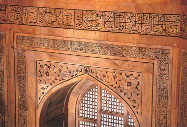 Tac Mahal, agra, delhi, Hindistan, Asya 'da çiçek desenleri