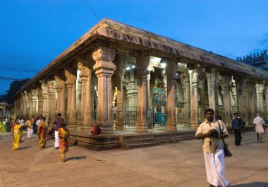 Rangavilas mantap mandap in Sri Ranganatha temple , Srirangam , Tiruchchirappalli , Tamil Nadu , India clipart