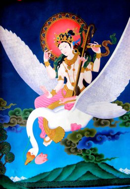 Duvar resmi; Gangtok; Sikkim; Hindistan
