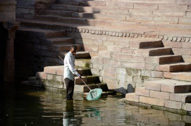 Stepwell mahila bagh ka jhalra, jodhpur, rajasthan, Hindistan, Asya.