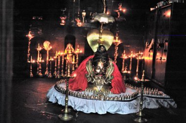 Ramshvar tapınağındaki ilah sindhudurga Maharashtra Hindistan Asya