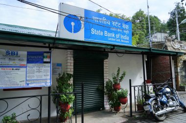 State Bank of India, Char Dukan, Chakkar Road, Landour, Mussoorie, Uttarakhand, India, Asia clipart