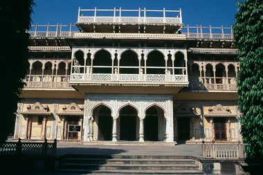 Mübarek Mahal, Şehir Sarayı, Jaipur, Rajasthan, Hindistan, Asya.