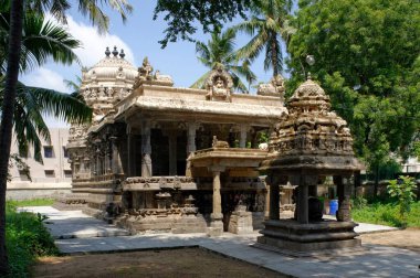 Tamilnadu Hindistan Asya 'daki Kanchipuram' daki Swargeshvar Tapınağı 