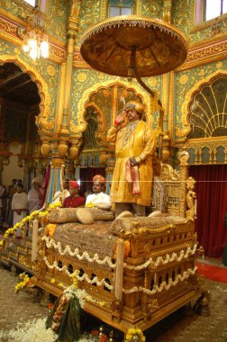 King of Mysore joining in Dussera dusera festival celebration in Mysore, Karnataka, India    clipart