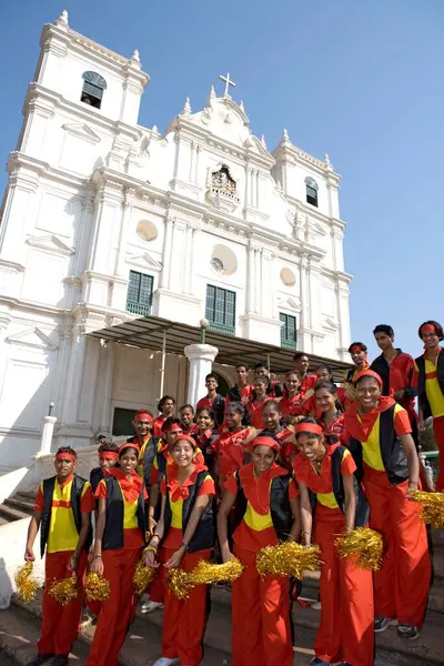 stock image Carnival at holy spirit church, Margaon, Goa, India 