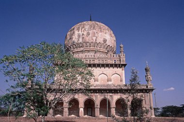 Kutub Shahi Mezarları, Golconda Kalesi, Hyderabad, Andhra Pradesh, Hindistan, Asya
