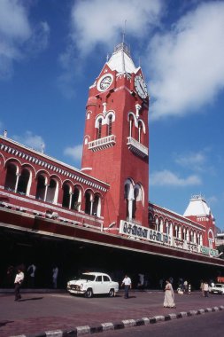 Chennai Merkez Tren İstasyonu, Chennai, Tamil Nadu, Hindistan, Asya