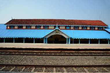 Dhola kavşağı tren istasyonu, Amreli, Saurashtra, Gujarat, Hindistan, Asya 