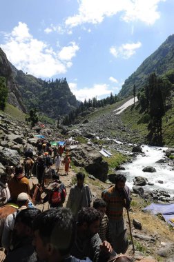 Pilgrim, amarnath yatra, jammu Kashmir, Hindistan, Asya
