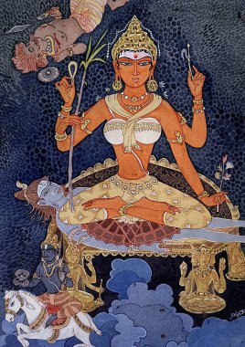 Hinduizm, hindu sanatı, himalaya akademi sanatı, din, maneviyat, sanatçılar. Rajam, tara, kali, shakti, shiva, asura, ölüm, kozmik varlık.