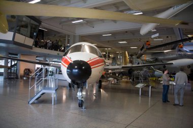 Sergilenen uçak uçağı, Alman Müzesi, Münih, Almanya, Avrupa 