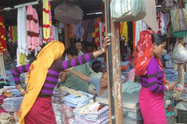 Khawairamband Bazaar, Women Market, Imphal, Manipur, Hindistan 