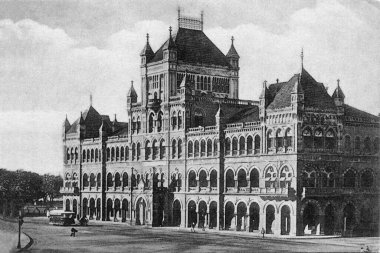 Elfinstone Koleji 'nde çekilmiş eski bir fotoğraf Mumbai maharashtra Hindistan 