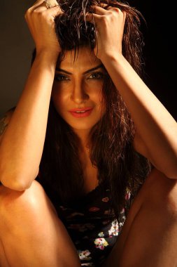 Hint model Rachel, stüdyo portresi, Hindistan, Asya