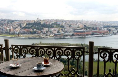 Cafe Perre Loti Altın Boynuz Manzarası, İstanbul, Türkiye
