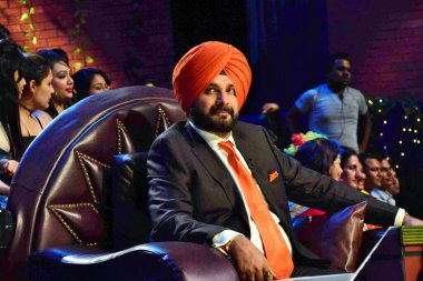 Navjot Singh Sidhu, televizyon kişiliği, Kapil Sharma Show, Mumbai, Hindistan, 23 Mayıs 2017  