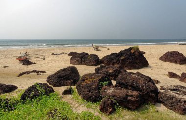 Khavane plajı, sindhudurg, Maharashtra, Hindistan, Asya