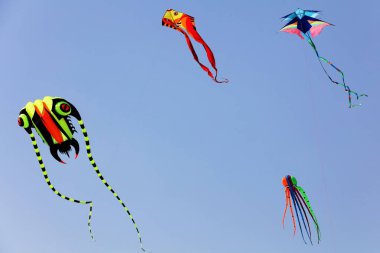 Uçurtma festivali, Surat, Gujarat, Hindistan, Asya