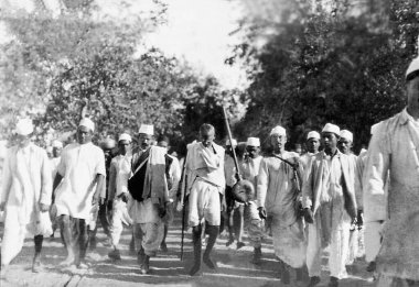 Ünlü siyasi figür Mahatma Gandhi, Hindistan   