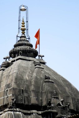 Ana kubbe Parli Vaijnath Beed 'deki 12 Jyotirling Şiva tapınağından biri Parbhani bölgesi; Maharashtra; Hindistan