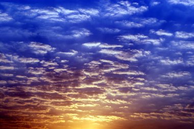 beautiful colorful cloudy sky at sunrise  clipart