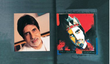 Amitabh Bachchan 'da ressam Subhash Awachat ve Radeep Chandra' nın ortak çalışması  