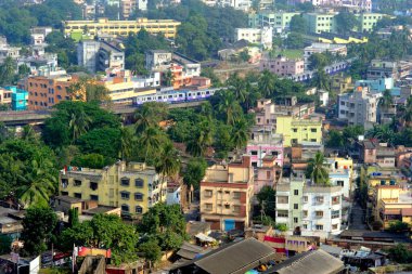 Metro treni Kolkata batı Bengal Hindistan Asya