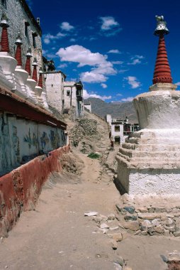 Thiksey Manastırı, Leh, ladakh, Jammu ve Kashmir, Hindistan