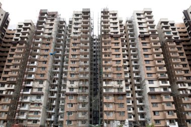 Dairelerin inşaatı, Bangalore Bengaluru, Karnataka, Hindistan